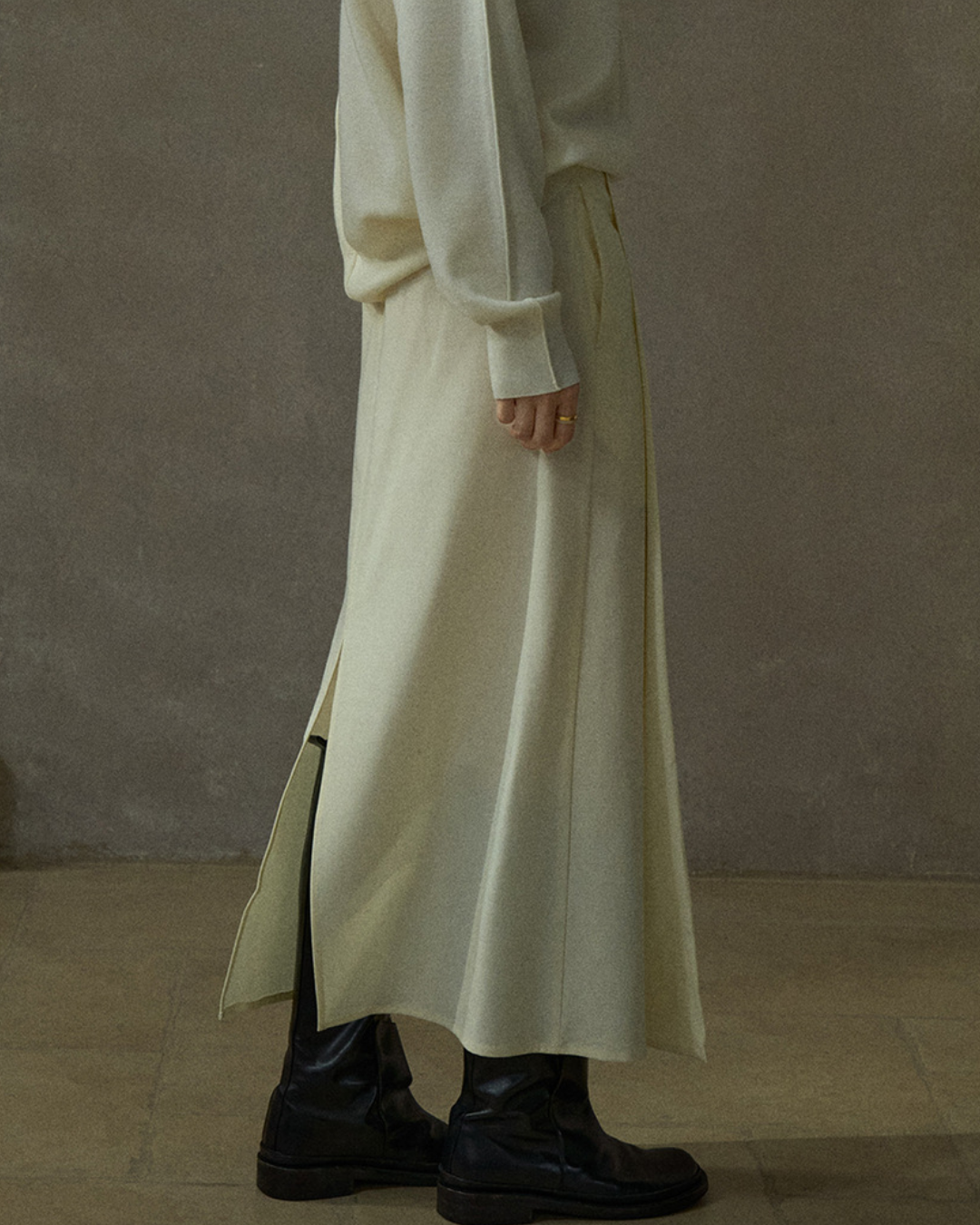 バックスリットラップロングスカート 10203