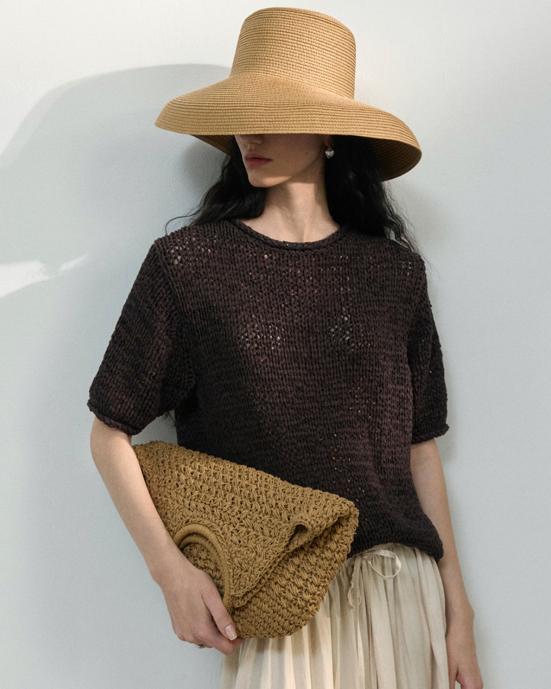 ハーフスリーブストラクチャーニット 10451