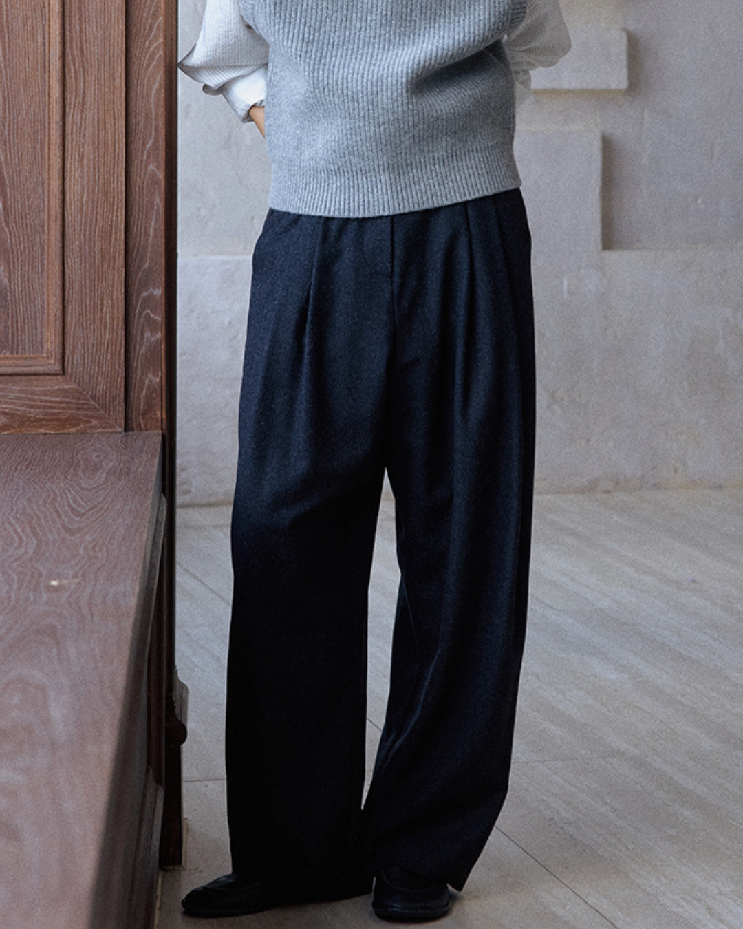 ルーズテーパードカジュアルパンツ 10172