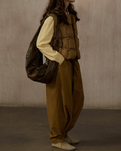 キルティングダウンショートベスト 10242