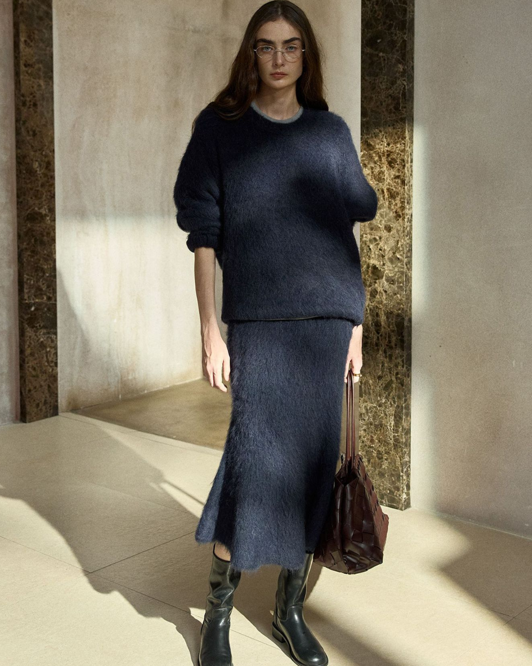 ストラクチャーモードニットプルオーバー 10397