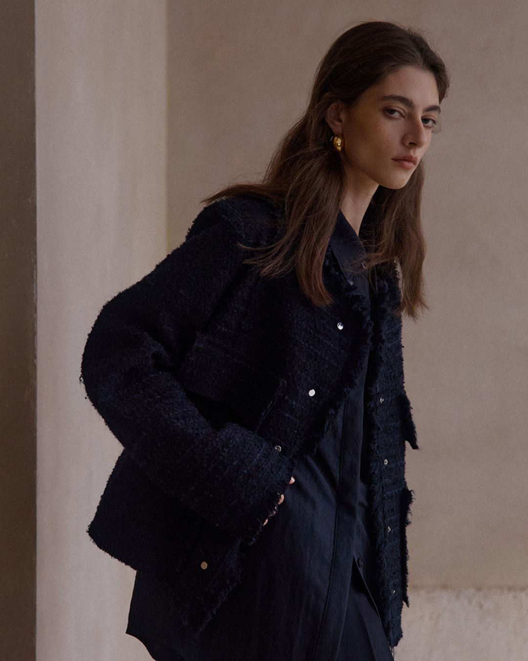 モードフリンジツイードジャケット 10413