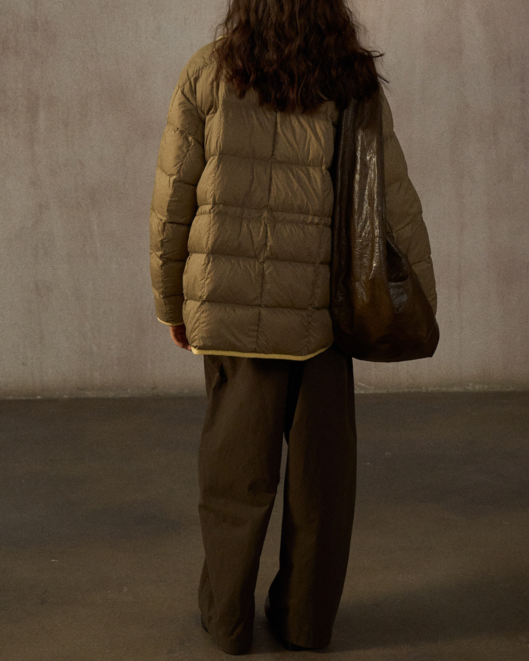 バイカラーリバーシブルダウンコート 10244