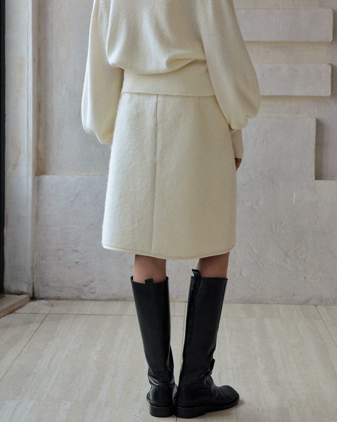 ハイウエストサイドスリットストレートスカート 10232