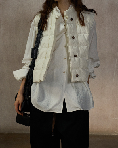 キルティングダウンジャケットベスト 10241