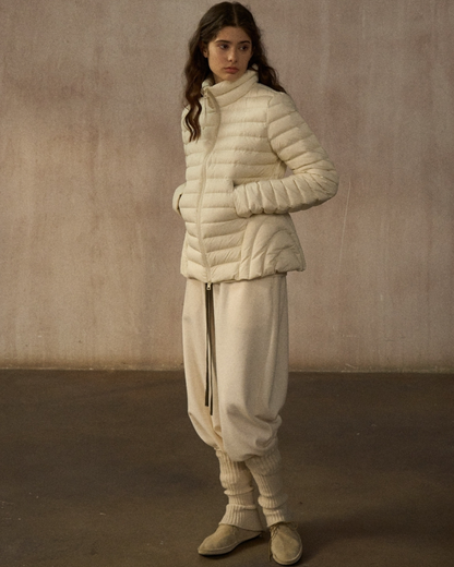 スタンドカラーショートダウンコート 10249