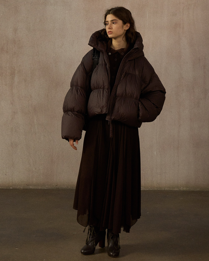 ショートフーディーダウンコート 10254