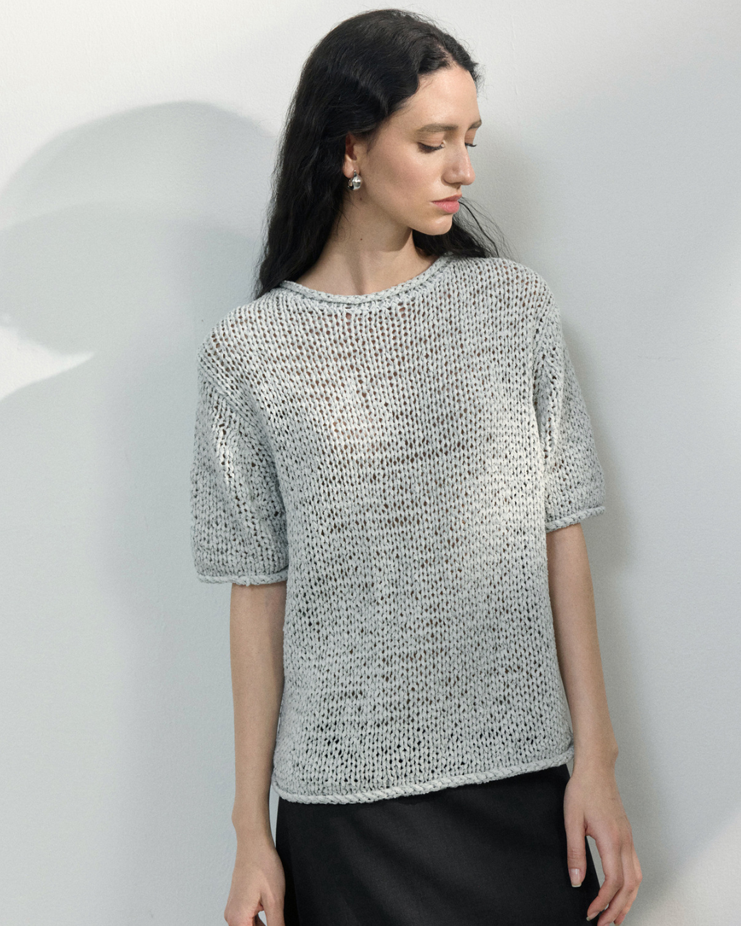 ハーフスリーブストラクチャーニット 10451