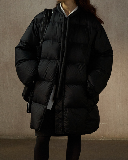 クルーネックミディストラップコート 10272