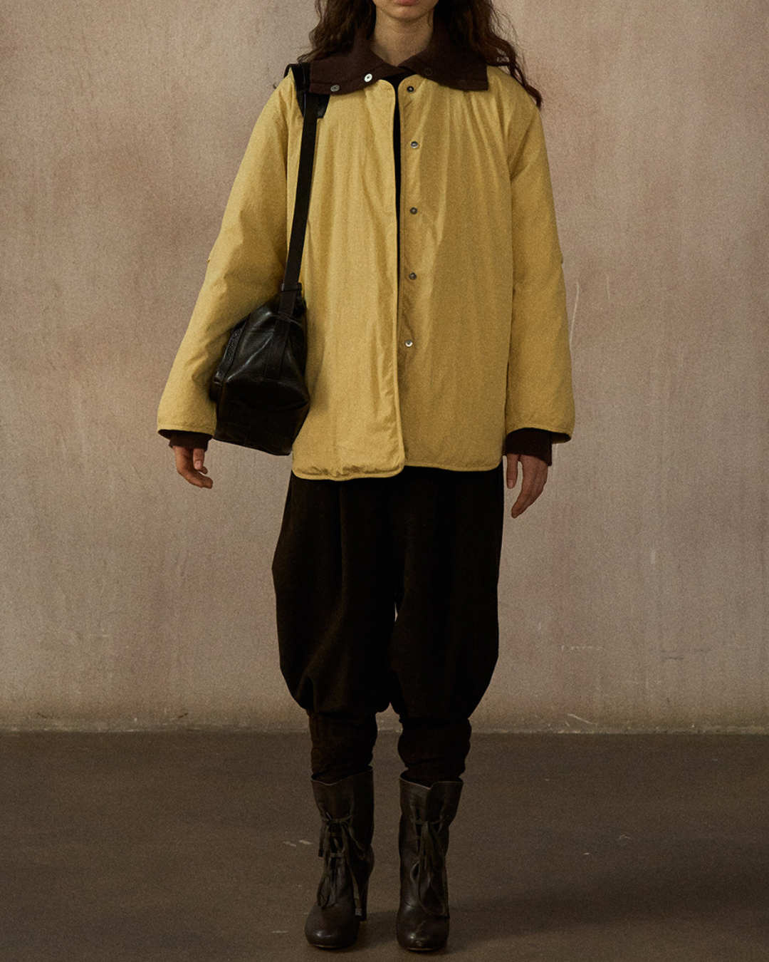 バイカラーリバーシブルダウンコート 10244