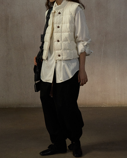 キルティングダウンジャケットベスト 10241