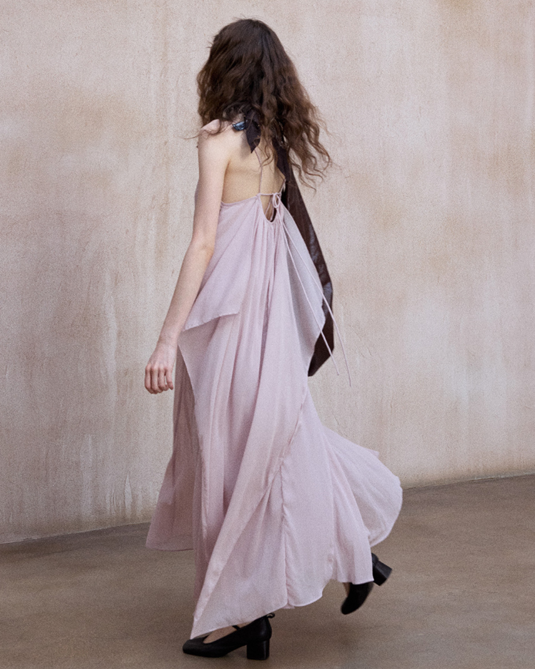 シアーレイヤードサスペンドワンピース 10518