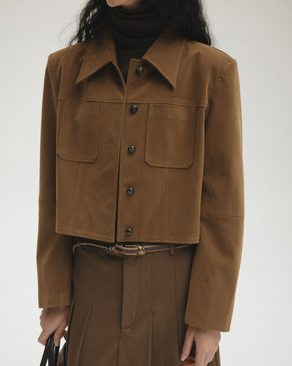 エフォートレススエードショートジャケット 10466