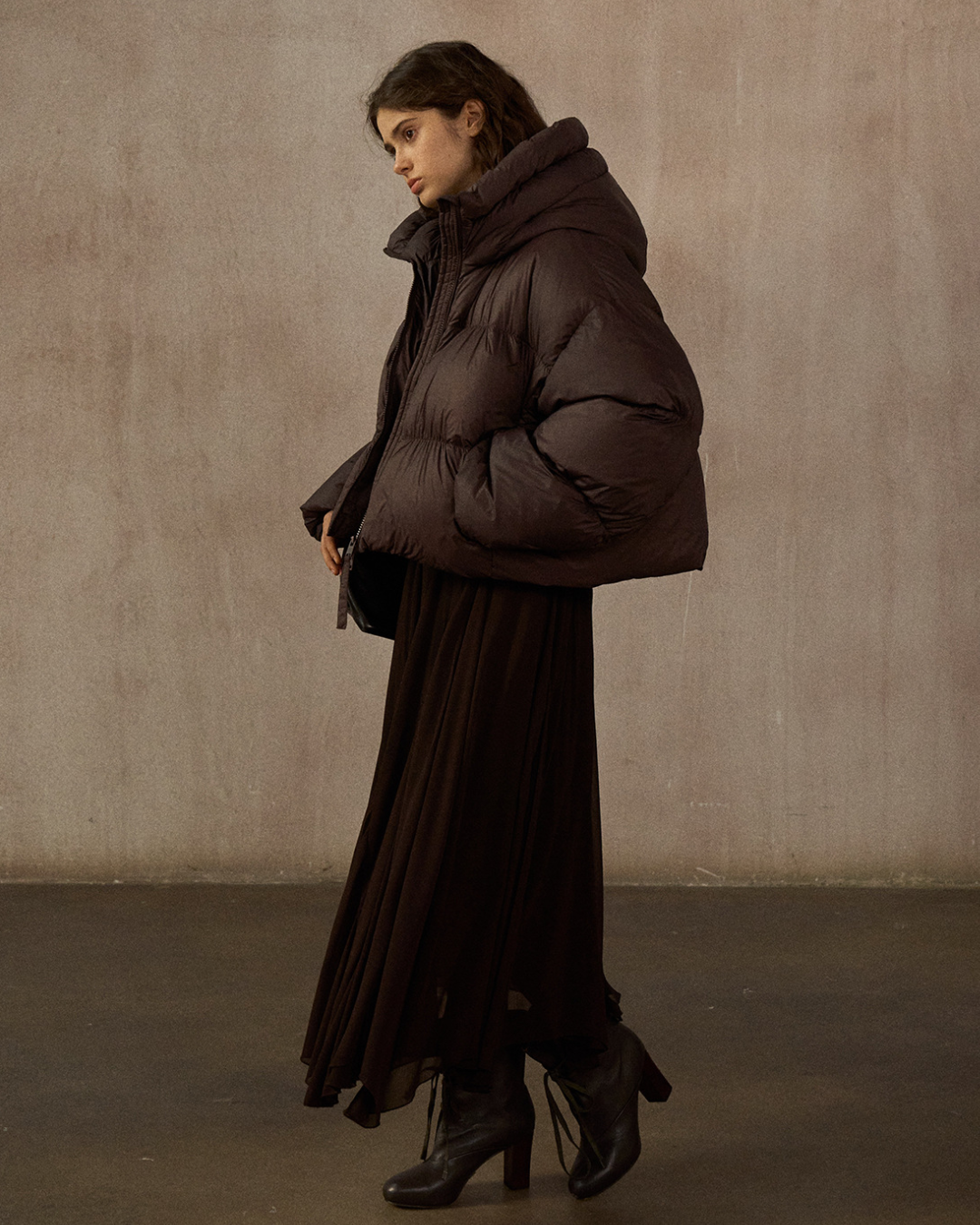 ショートフーディーダウンコート 10254