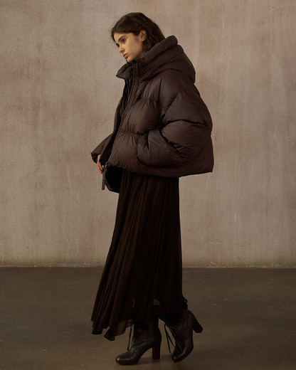 ショートフーディーダウンコート 10254