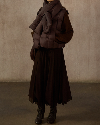 ダウンジャケットショートベスト 10239