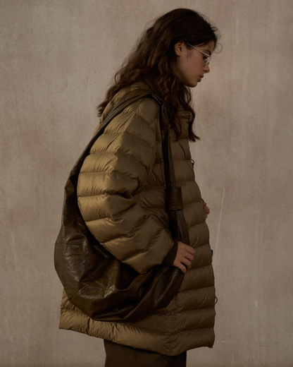 キルティングダウンミディコート 10252