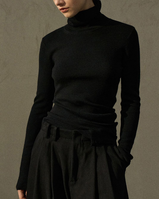 ハイネックスリムニットプルオーバー 10291