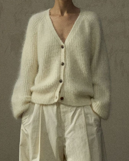 Vネックニットカーディガン 10264