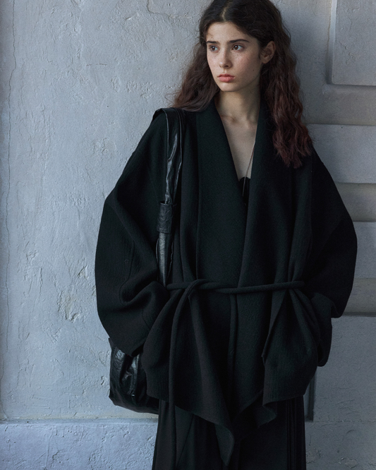 ビッグカラーデザインロングジャケット 10170