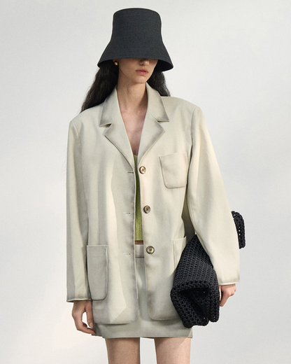 シャープラインスエードテーラード 10459