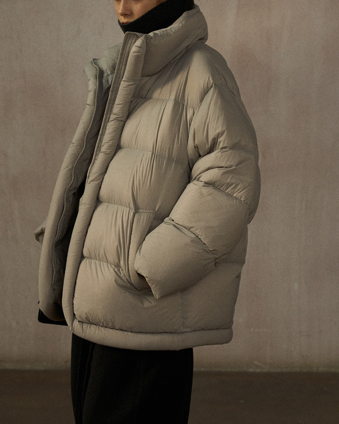 スタンドカラーミディコート 10269