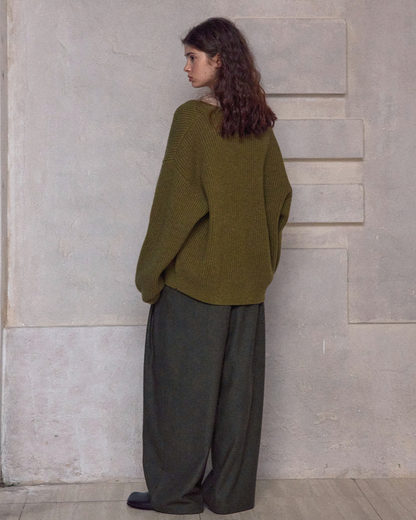 ルーズテーパードカジュアルパンツ 10172