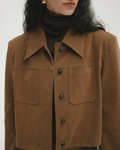 エフォートレススエードショートジャケット 10466