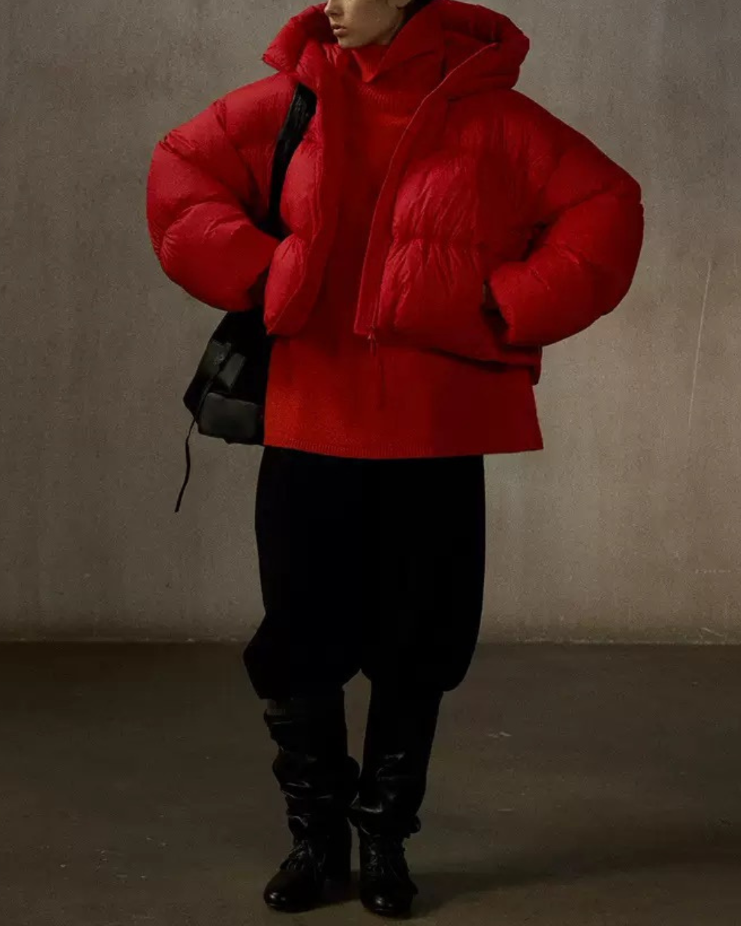 フーディーショートソフトダウンコート 10235