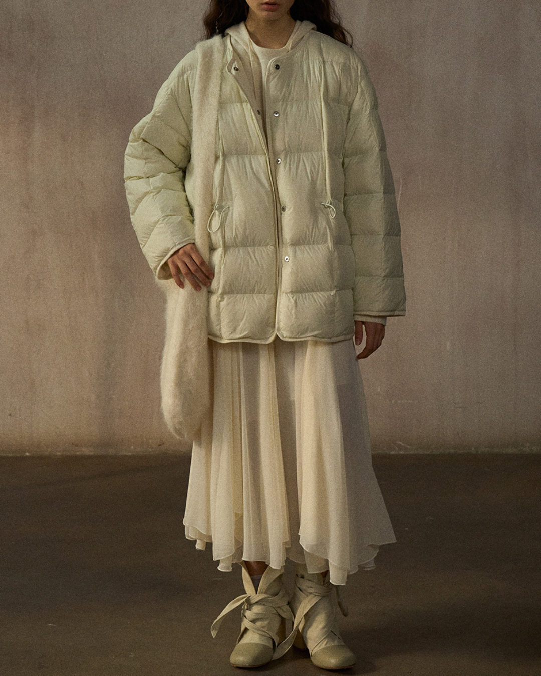 バイカラーリバーシブルダウンコート 10244