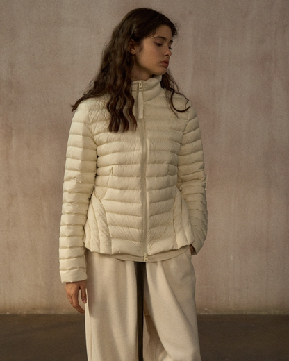 スタンドカラーショートダウンコート 10249