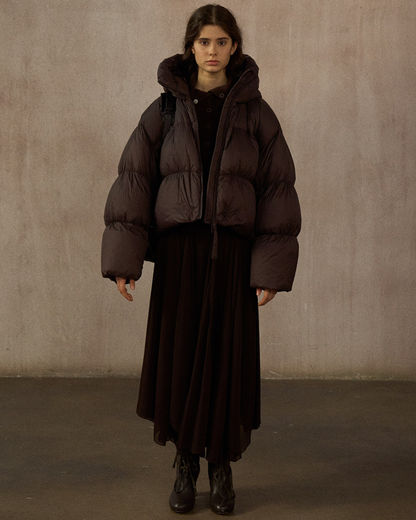 ショートフーディーダウンコート 10254