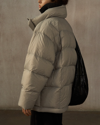 スタンドカラーミディコート 10269