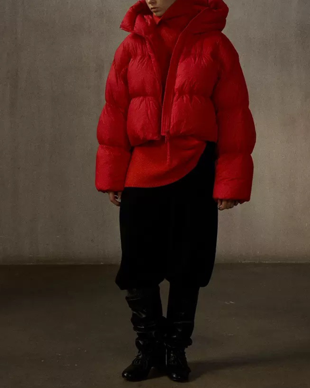 フーディーショートソフトダウンコート 10235