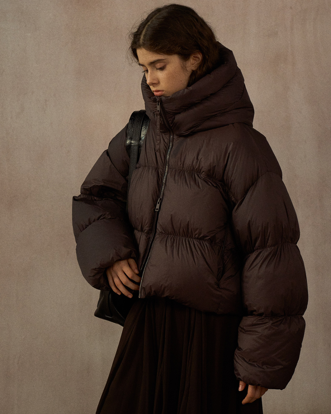 ショートフーディーダウンコート 10254