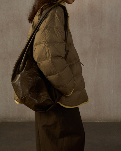 バイカラーリバーシブルダウンコート 10244