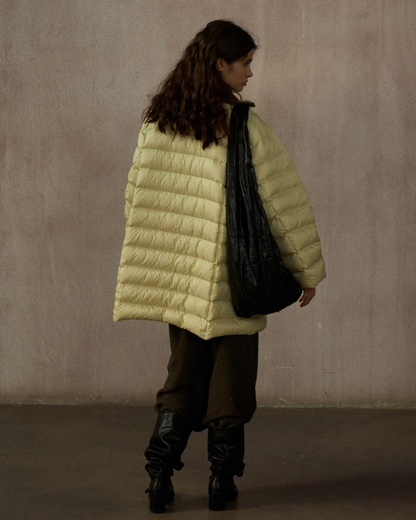 キルティングダウンミディコート 10252