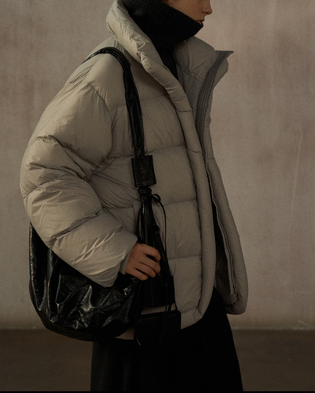 スタンドカラーミディコート 10269