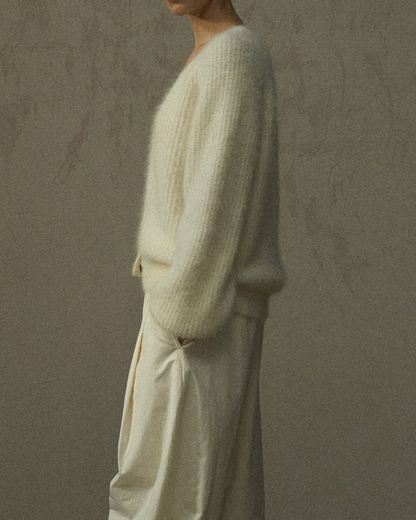 Vネックニットカーディガン 10264