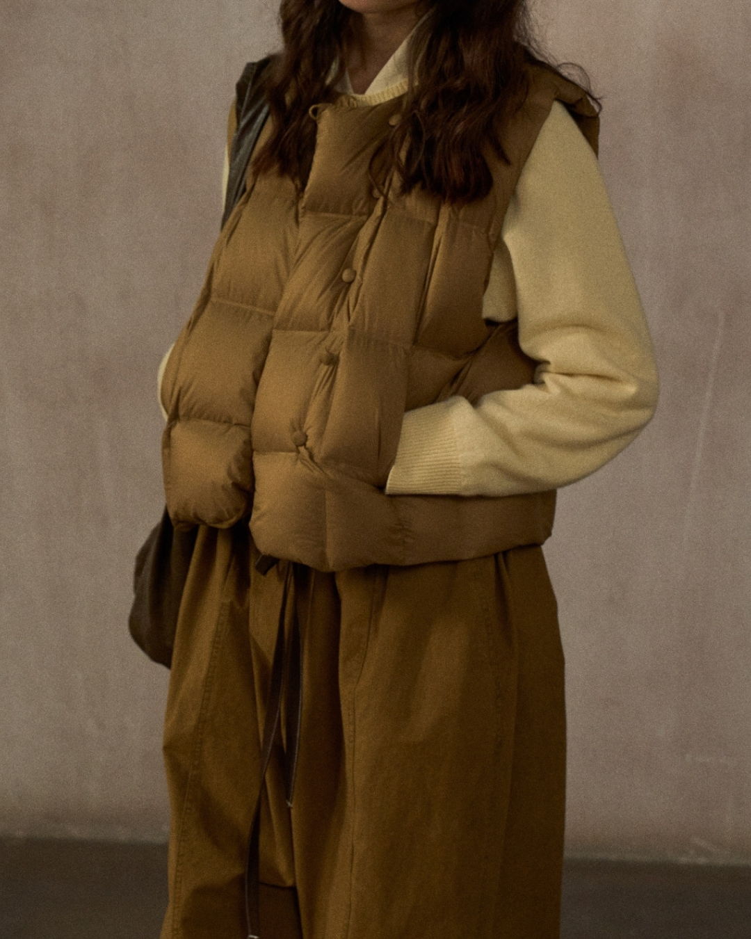 キルティングダウンショートベスト 10242