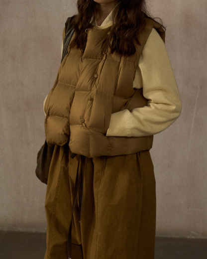 キルティングダウンショートベスト 10242