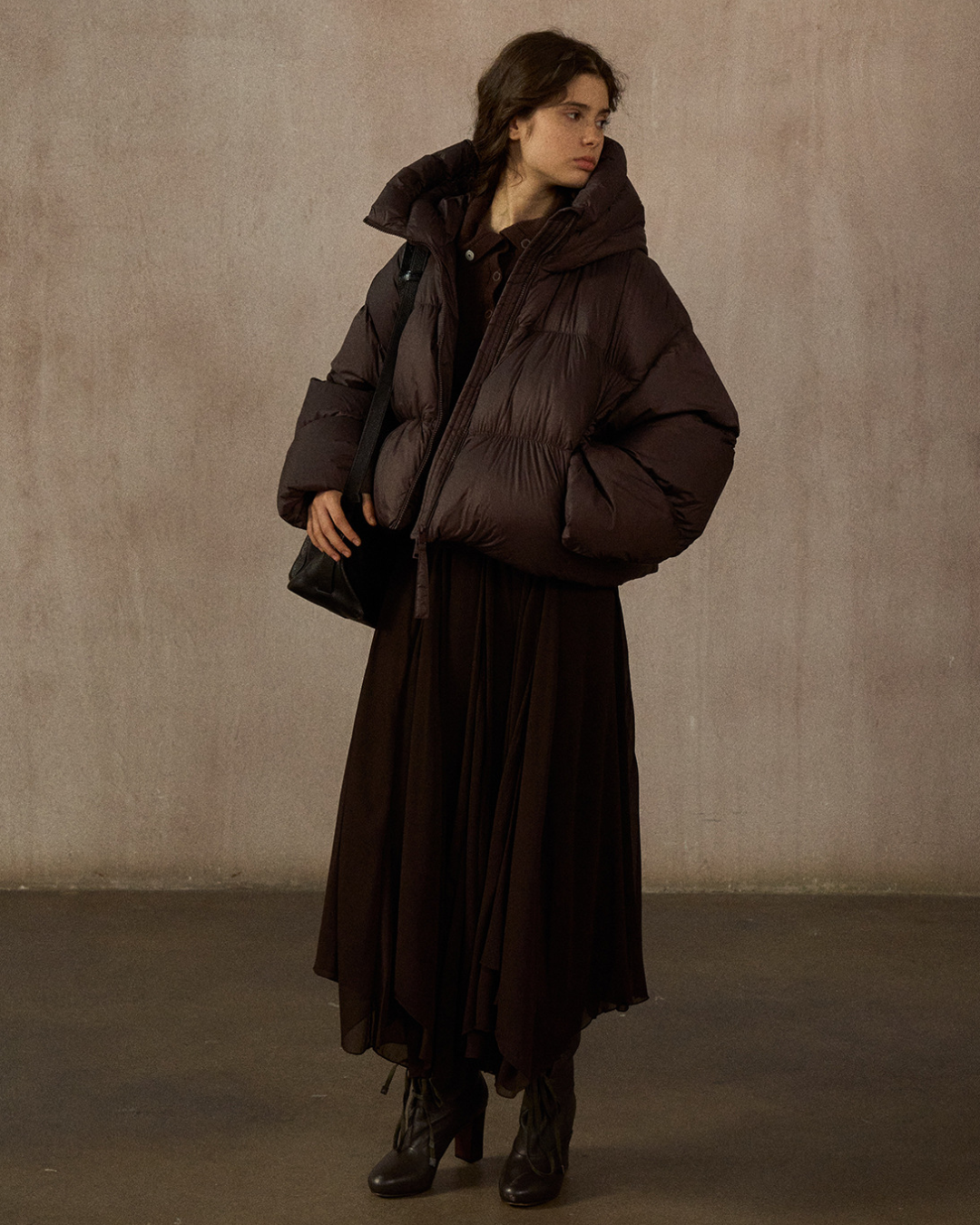 ショートフーディーダウンコート 10254