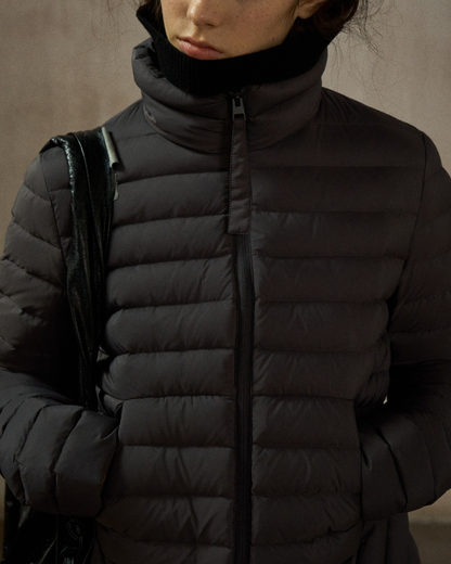 スタンドカラーショートダウンコート 10249