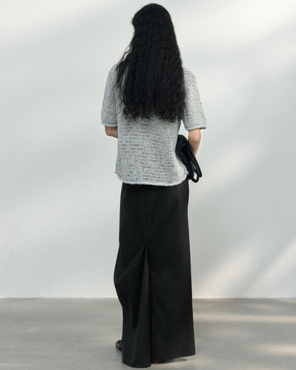 ハーフスリーブストラクチャーニット 10451