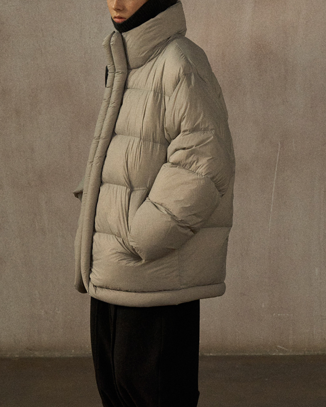 スタンドカラーミディコート 10269