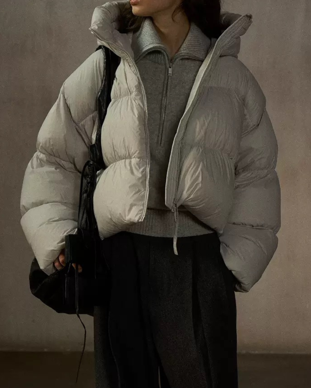 フーディーショートソフトダウンコート 10235