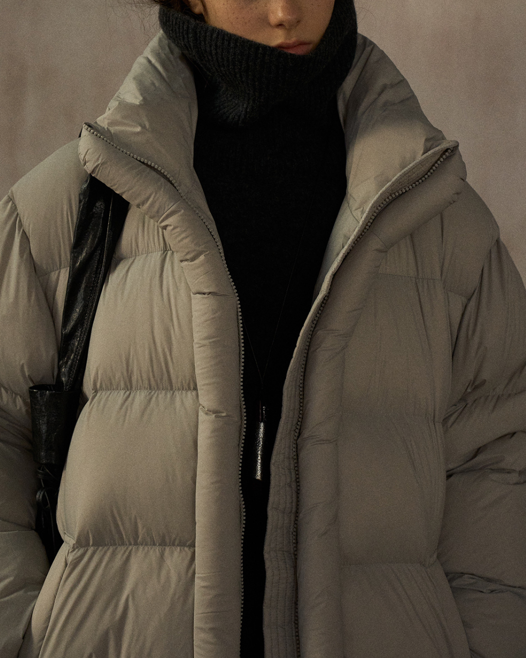 スタンドカラーミディコート 10269