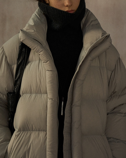 スタンドカラーミディコート 10269