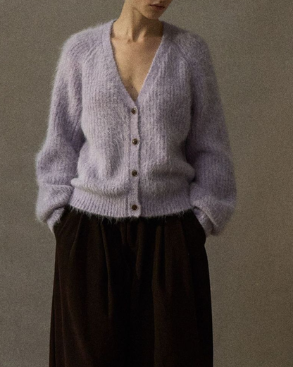 Vネックニットカーディガン 10264