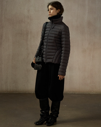 スタンドカラーショートダウンコート 10249